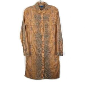 Derek Lam for Design Nation Long Classic Cotton Shirt Dress With Pocket